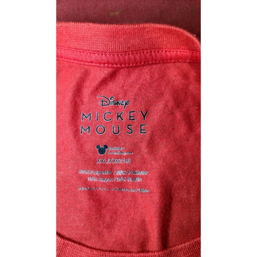Disney Mickey Mouse Patriotic 4th of July Red T-Shirt 2XL - Picture 9 of 9